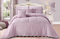 SMTE - Mut Comforter 7 Piece Set, Very Comfortable - Purple