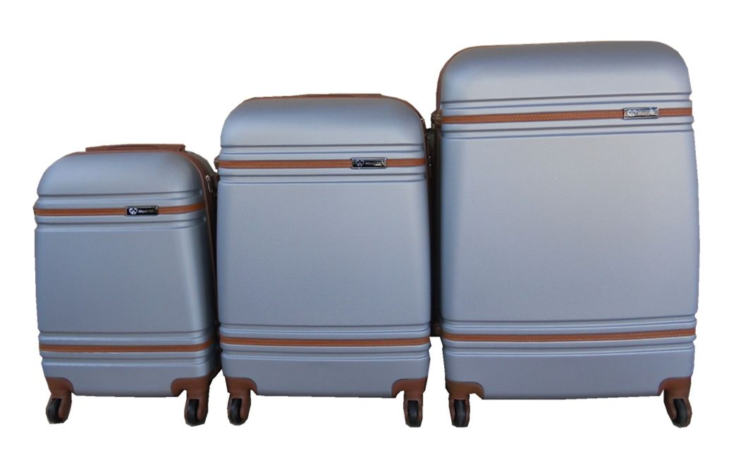 SMTE - 3 Piece Travel 27 Inch Luggage Suitcase Bag SetStylishSilver