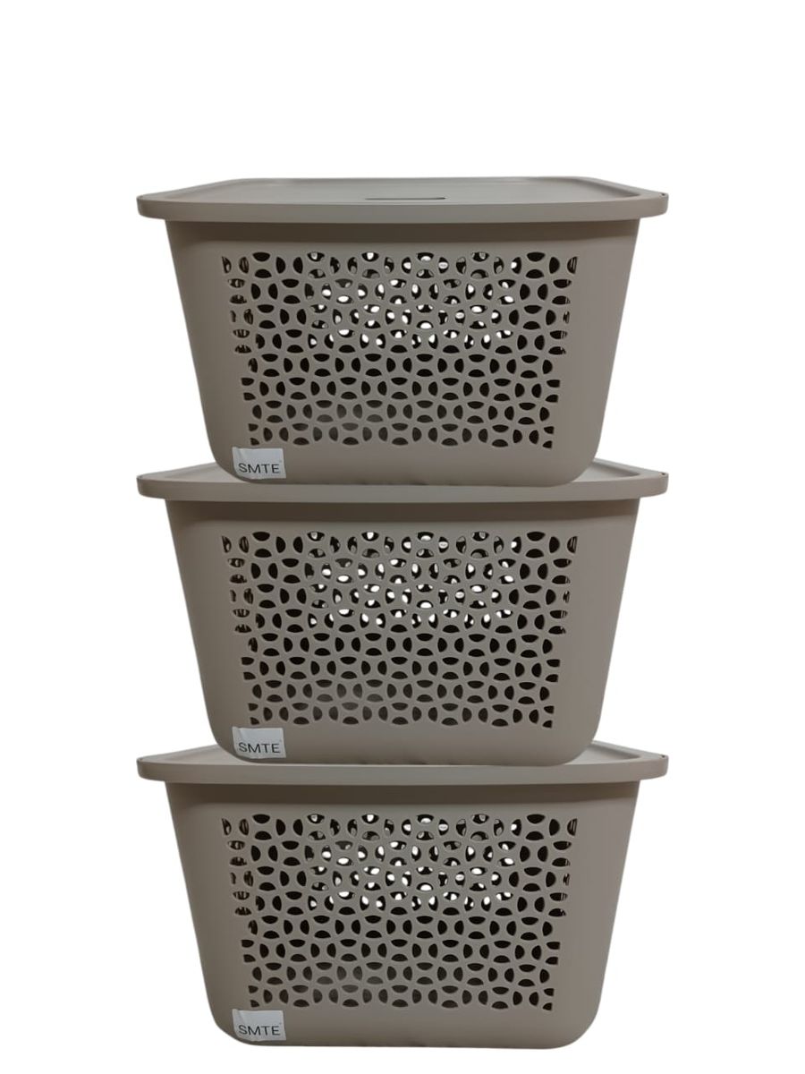 SMTE - 20L Storage Basket BrownSet of 3