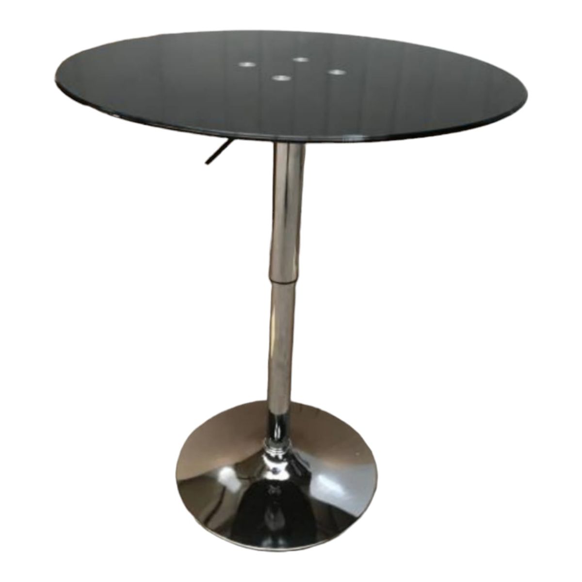 SMTE - Round Glass TableSilver Legs