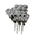 SMTE - Artificial Peony BouquetSilver GreySet of 5