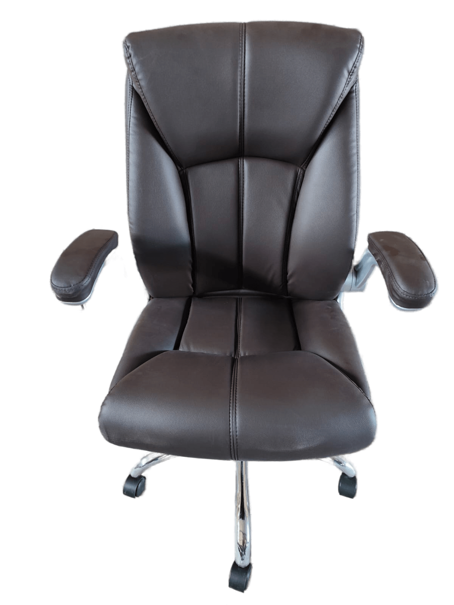 SMTE - Executive Office Chair - PU Leather - Brown Colour