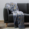 SMTE - Luxury Super Fluffy Throw 180X200cm Gold Scratch - Dark Green-Gold