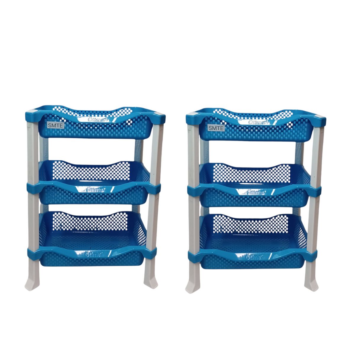SMTE - SpaceMax: 3Tier Organizer Rack Set of 2Blue