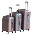SMTE - Le Emporer3 Piece Luggage SetLight Weight SuitcaseRose Gold