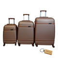 SMTE - 3 Piece Premium Bullet Luggage CollectionRose gold
