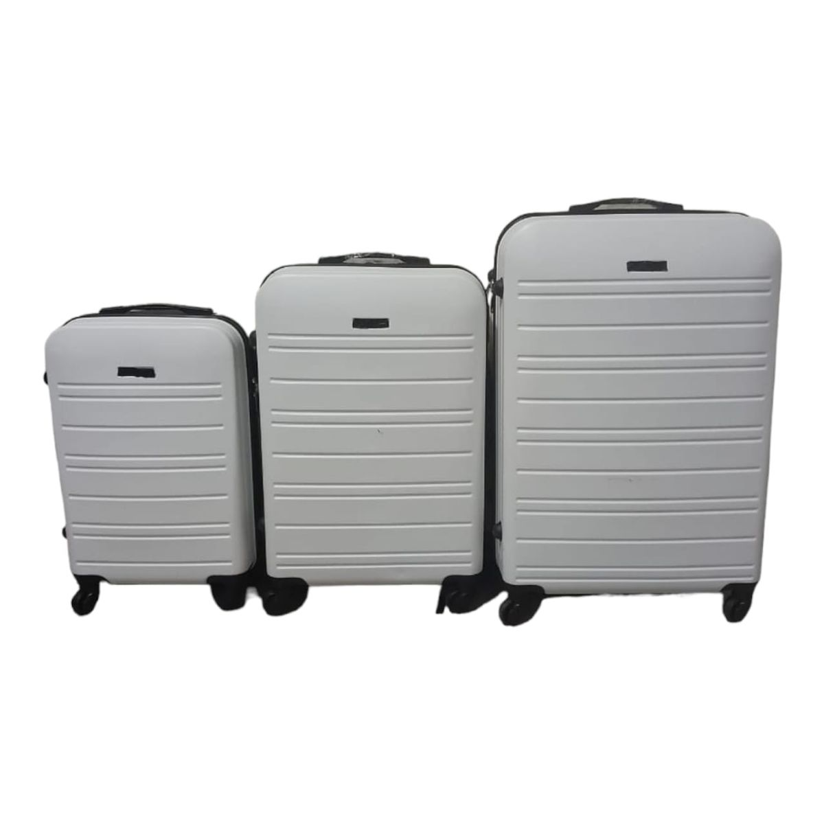SMTE - 3-Piece ABS Luggage Set - Durable - Lightweight - Ideal for Travelers - White