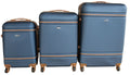 SMTE - 3 Piece Nexco Travel Luggage Bag Set - Dark Blue