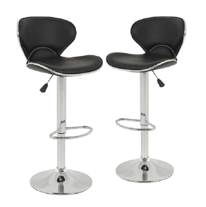 SMTE - Swivel Bar Chairs Counter Height Bar Stools - 5 Piece