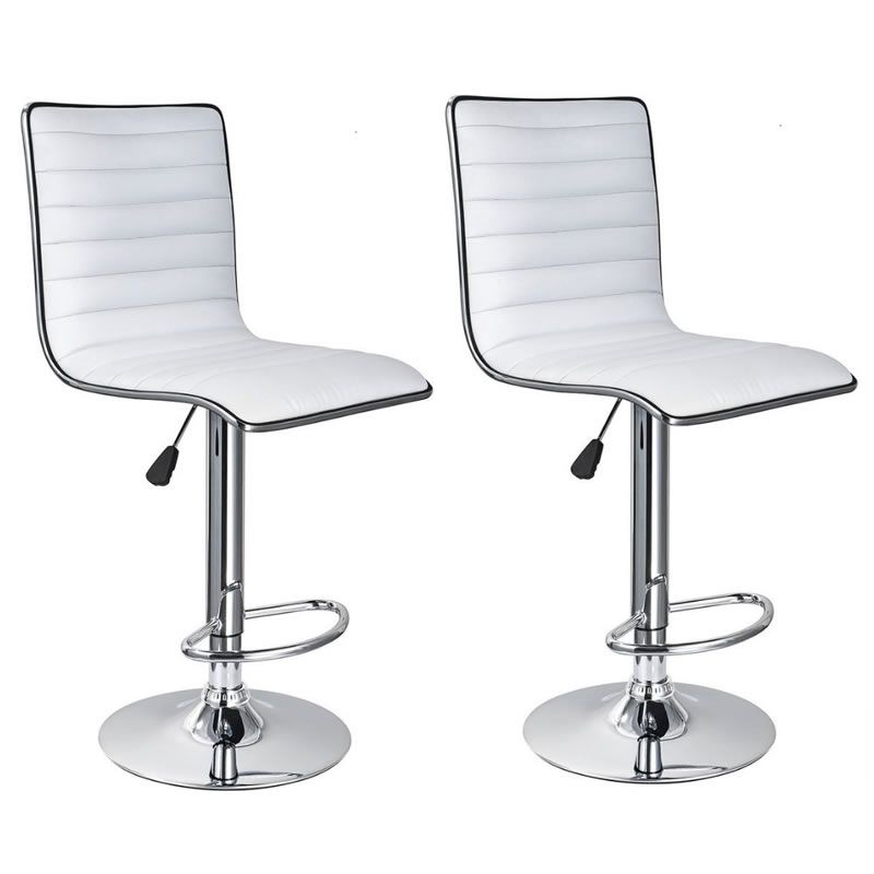 SMTE - Diamond Padded Stylish and Modern Bar Stool - Set of 2