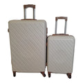 SMTE - 2 Piece Hard Outer Shell Luggage Set Premium ZTWhite