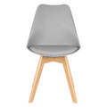 SMTE - Classy Padded PU Leather Chair - Grey