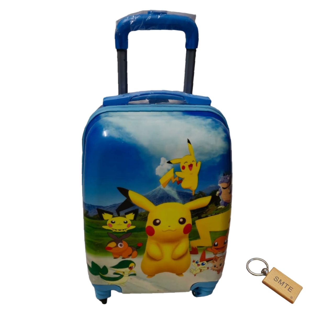 SMTE - Quality Kiddies Cartoons Hand Luggage/ Suitcase for Kids X12Pikachu