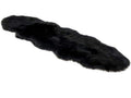 SMTE - Black Fluffy Runner Rug\Carpet