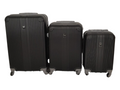 SMTE -  Quad Wheel Quality Travel Ware - 3 Piece Luggage Set-ALIN - Black