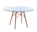 SMTE - Horus 4 Leg Glass Top Dining Table