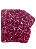 SMTE - Stunning 3 Piece Anti-Slip Soft Foam Bathroom Set - Dark Purple