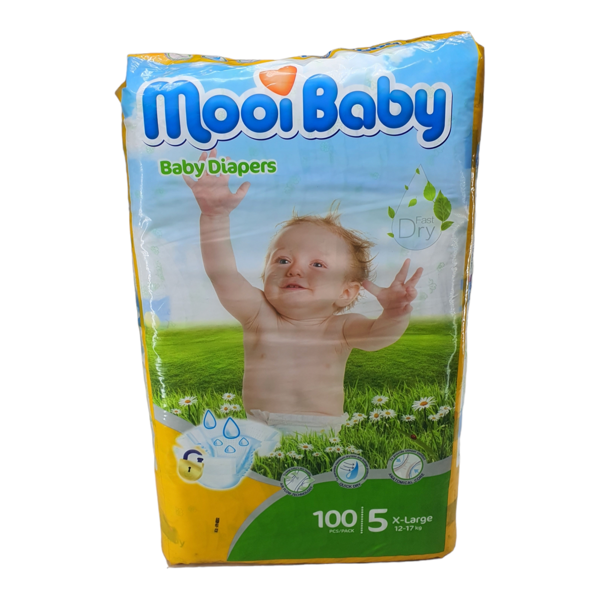 SMTE - Super Soft Quality Baby Nappies & Diapers - X Large (12-17 kg )- YP100