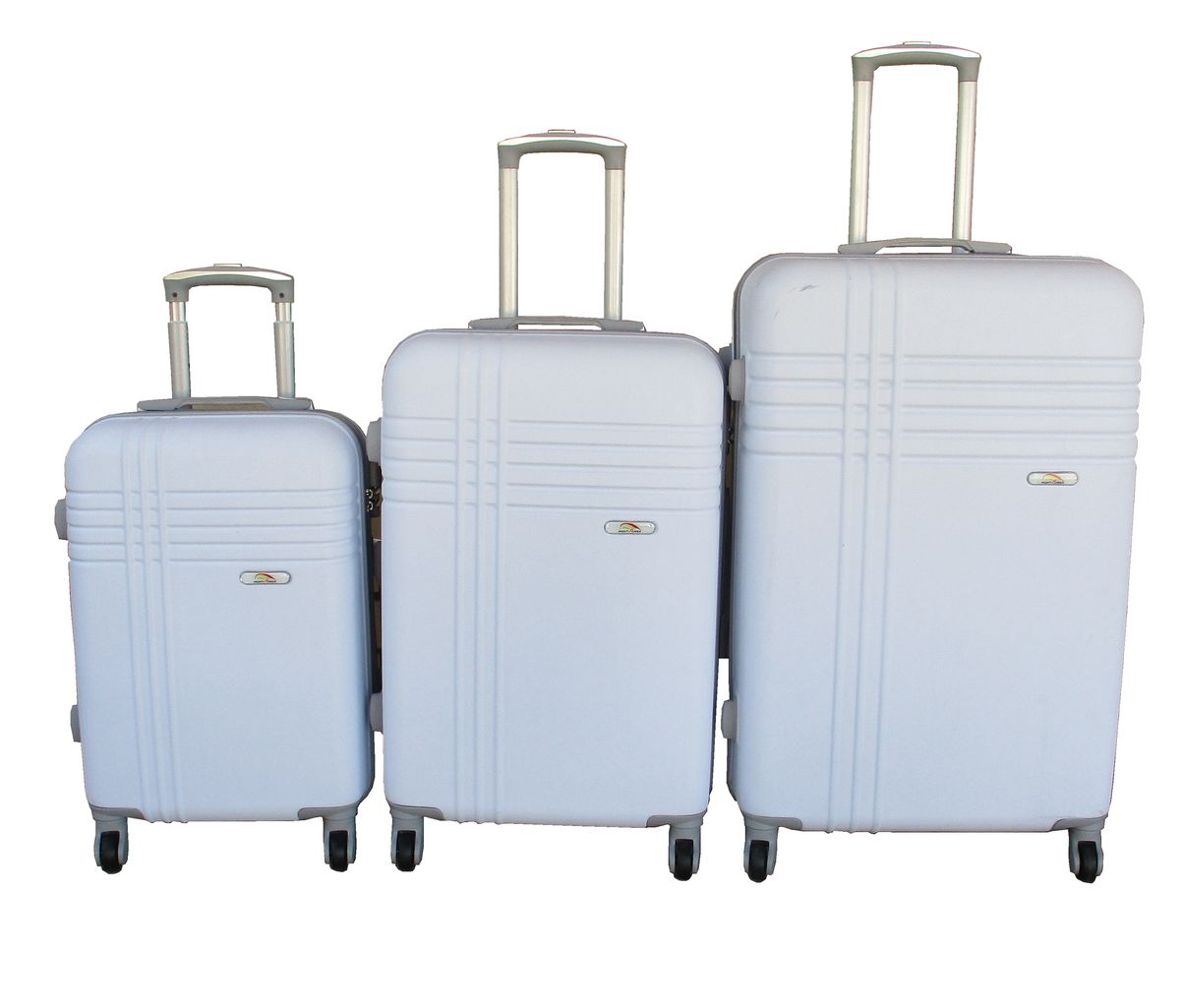 SMTE - 3Piece Travel 28Inch Luggage Suitcase Bag SetStylishWhite