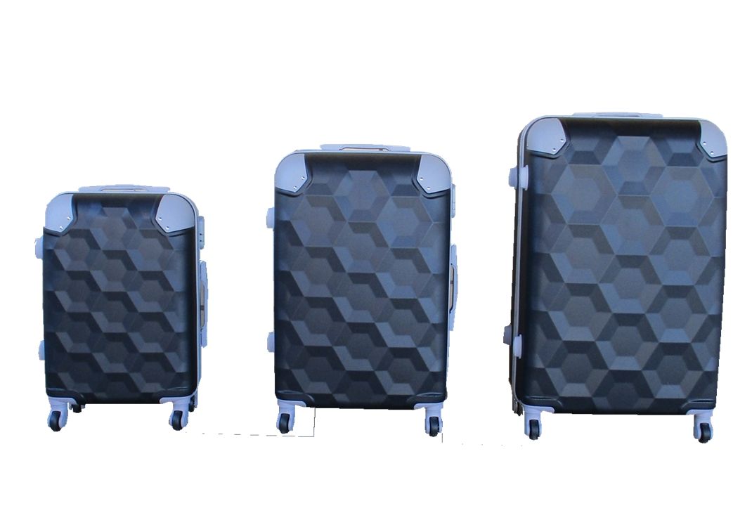 SMTE - 3 Piece Luggage Set - Black