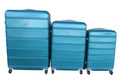 SMTE - 3 Piece Hard Outer Shell Premium Lightweight Luggage Set - Green
