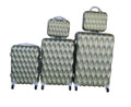 SMTE - 5-Piece Travel Trolley Luggage Set - Durable - Lightweight - Versatile Suitcases - Avocado