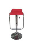 SMTE - 683 Adjustable Bar StoolRed PU Leather