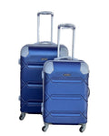 SMTE - Le Emporer Lightweight 2 Piece Luggage SetSuitcase with Corner ProtectorsNavy Blue