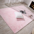 SMTE - Quality Fluffy Rabbit Skin Warm/Soft Rug Carpet (1.2M X1.6M) - Pink