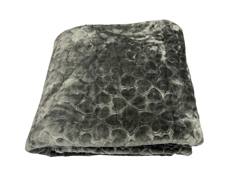 SMTE - Super Soft Mink Cozy Blanket -  (Dark Grey)
