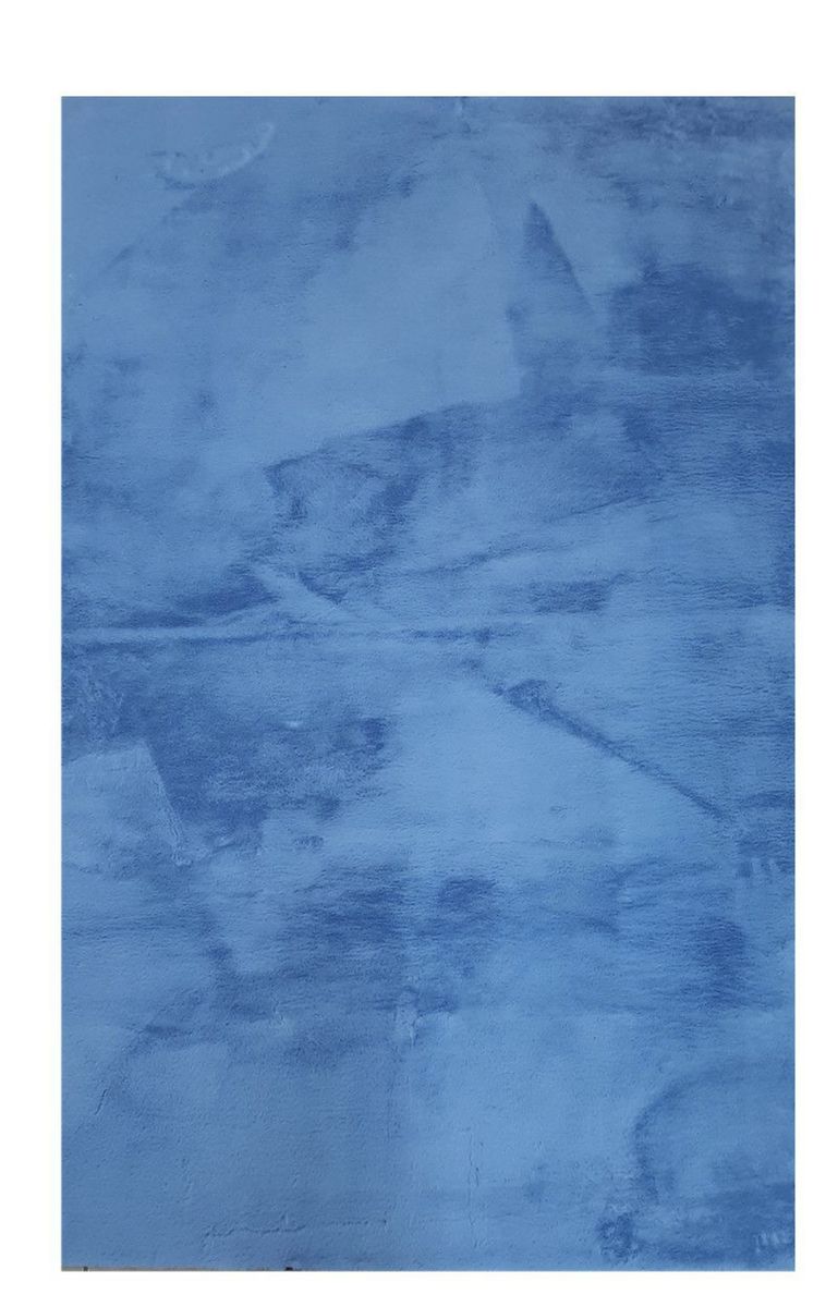SMTE - Quality Fluffy Rabbit Skin Warm/Soft Rug Carpet (1.2M X1.6M) - Blue