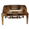 SMTE -  323 Gold FullSize Rectangular RollTop Chafing Dish9L