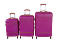 SMTE - Le Emperor ABS Telescopic Handle Luggage Set3PiecePurple/Pink