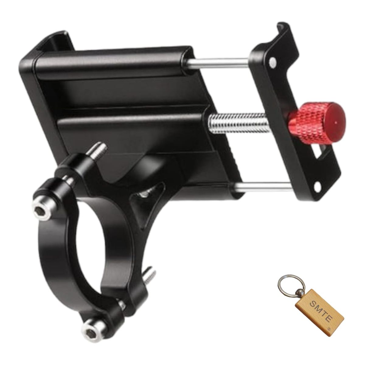 SMTE - Secure Ride Black Bike HolderDCA4 + Keyring