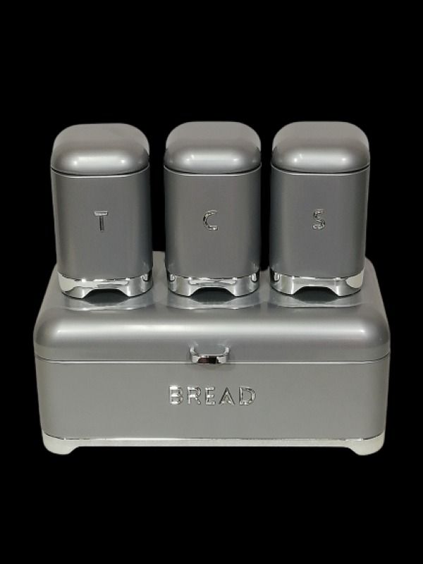 SMTE - Yax Cannister Set 4 Piece - Silver