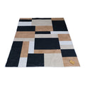 SMTE - 200cm by 150cmModern 3D Geometric Design Area Rug A70 With  Keyring