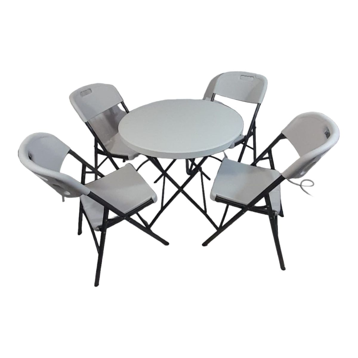SMTE - 4 Folding Chair Outdoor Dining Table ComboTp1