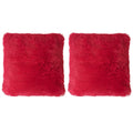 SMTE - Maroon Fluffy Pillow Set