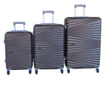 SMTE - Travel Luggage Suitcase Bag SetStylish, and Convenient 3PieceBrown