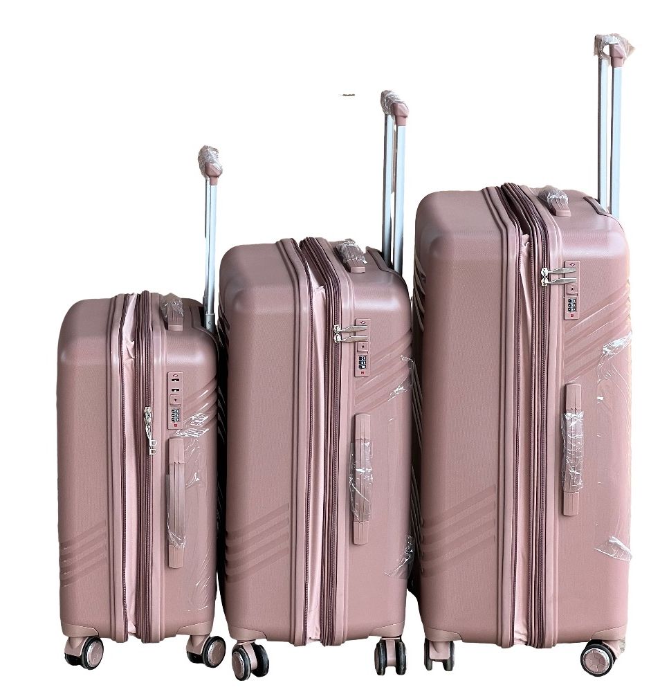 SMTE - Le Emporer Unbreakable and Expandable Suitcase Set30inch Luggage SetRose Gold