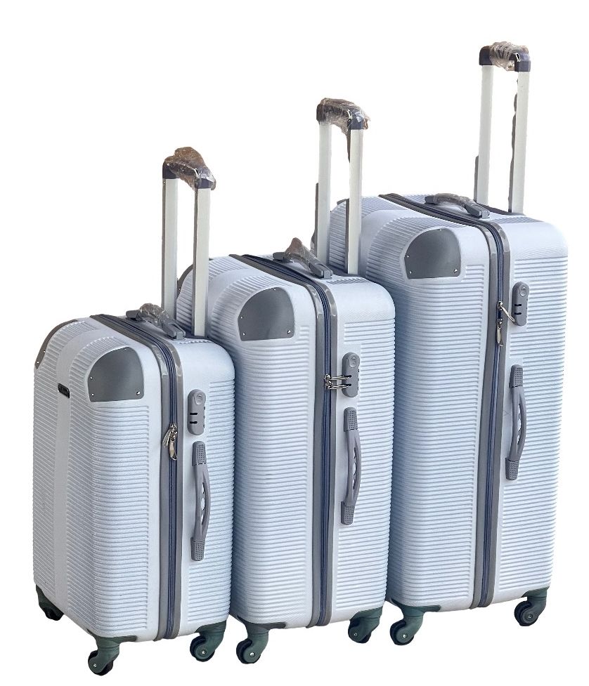 SMTE - Le Emporer3 Piece Luggage SetLight Weight SuitcaseSnow White