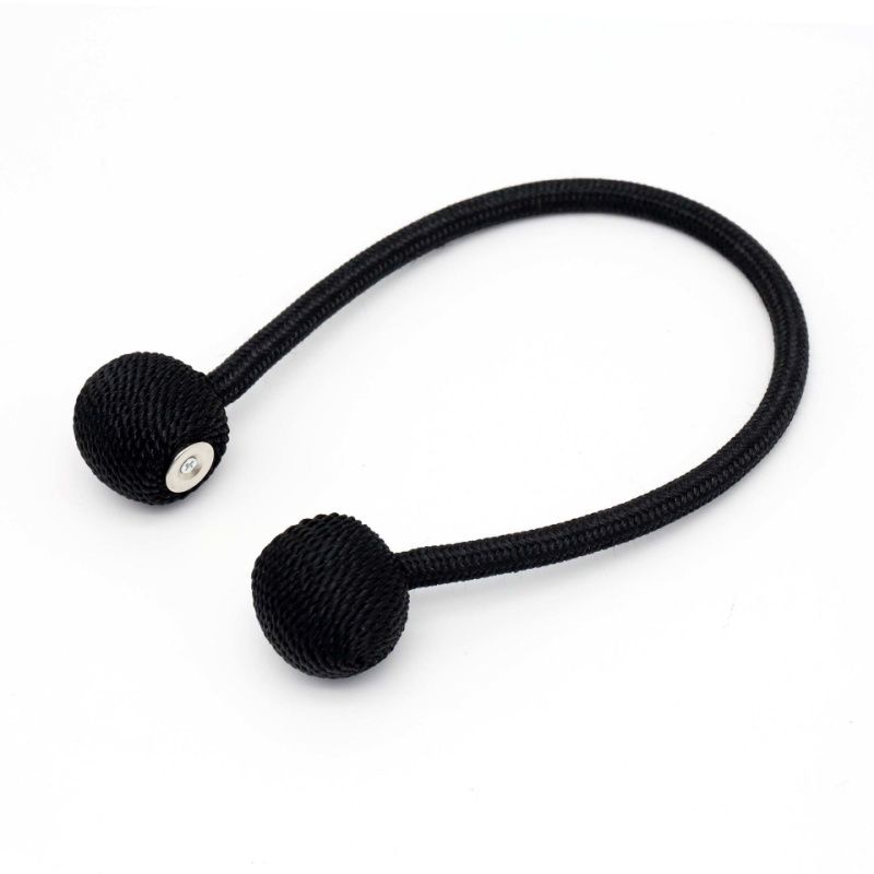 SMTE - Magnetic 2pc Curtain Tieback - Ball - Black