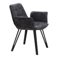 SMTE - Velvet Soft Touch Dining ChairGrey