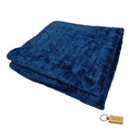 SMTE - Supreme Comfort Fleece Blanket: Cozy Warmth for Relaxation+ KeyringBlue