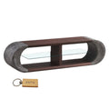 SMTE - Modern Chic TV Stand Brown + Keyring