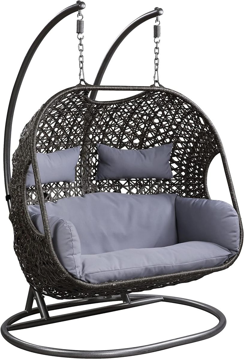 SMTE - DHHU Double Swing Egg Chair Set