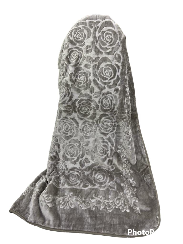 SMTE - Mink Diamond Super Soft Blanket - 1 Piece - Dark Beige