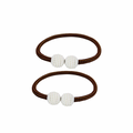 SMTE - Set of 2 Magnetic Curtain Tiebacks - Brown