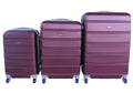 SMTE - 3Piece Plum Luggage Set
