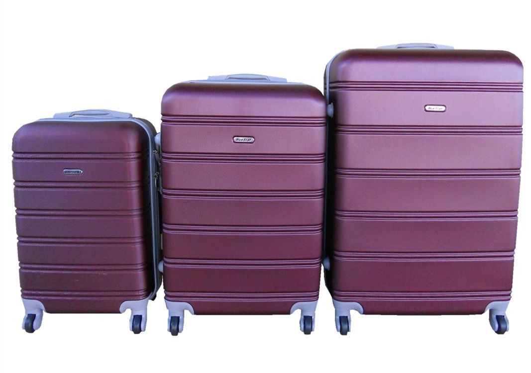 SMTE - 3Piece Plum Luggage Set